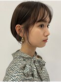 #切りっぱなしボブ #前下りボブ #顔周りレイヤー #小顔カット