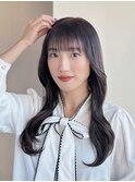 大人可愛い韓国ヘア◎ロングレイヤー小顔巻き