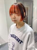 レフ(LEF)&nbsp;フェイスフレーミング/オレンジ/タッセルボブ/レイヤー