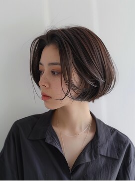 レヴ 草加店(LEV.) ワイドバング外ハネブルーブラック