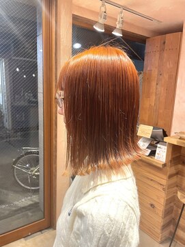 ベベ バイ モップス(be'be' by MOPS) ブリーチ無しオレンジカラー