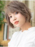 ■グレーベージュアッシュこなれボブパーマ314-4浦和10代20代