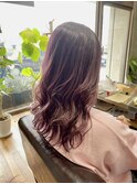 ブリーチ毛を活かしてバレイヤージュ