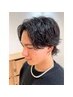 メンズカット+シャドウパーマorフェザーパーマ　15200円