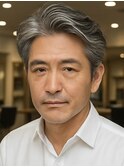 メンズハイライトバレイヤージュメッシュ