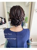 お呼ばれヘアセット/結婚式ヘアセット/シニヨン/アップスタイル