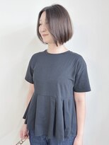 モリオ(morio)&nbsp;＊大人ボブ顎ラインボブ前下がりボブ切りっぱなしボブ耳かけボブ