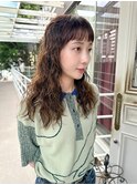 レイヤーカット ケアパーマ クセ毛風パーマ ロングヘア