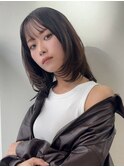 ワンカールで可愛いミディアムレイヤーカットs