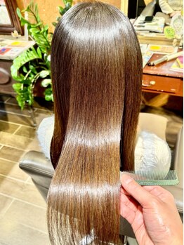 ジンジャー(Ginger)の写真/髪の内側から補修することで、ツヤ&指通りが変わる！カラーやパーマを繰り返した髪にもオススメです♪