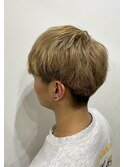 王道メンズマッシュ×ミルクティーベージュ