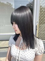 互感 トモシビ 富山インター店(互感 tomoshibi) 透明感◎黒髪×重めバング