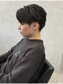 MEN’S HAIR/波巻きツイストスパイラル/リバースセンターパート