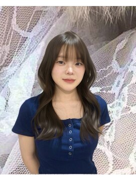 ジェム リット(GEM lit) レイヤー/オリーブベージュ/韓国ヘア