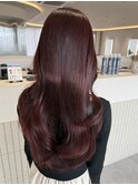 桑名ロングレイヤーカットハッシュカット透明感カラー重めロング