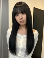スリット(slit)&nbsp;119. ブラックロングヘア/艶ストレート/デザインカラー