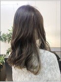 カジュアル系マットアッシュロング【N°３hair lounge溝の口店】