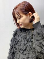 コンパス(COMPASS) レッドブラウンショートボブ