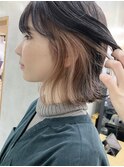 インナーカラー＿フレンチボブマニッシュショート【原宿　北間】