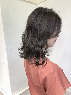 ジゼル(GiseL) 【GiseL】髪質改善ストレート×グレージュ　ミルクティーカラー