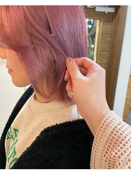 ビスクヘアデザイン(bisq hair design) pail pink color