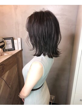 アンジェリカ 近鉄奈良店(ANGELICA) 大人かわいいダークグレー外ハネボブ