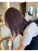 ラベンダーココア/ブリーチなしダブルカラー艶感透明感