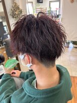 美容室 メザミー MESAMIES&nbsp;20代30代マッシュツイストパーマレッドブラウンカラー