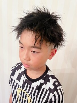 ブルーフェアリー(Blue Fairy) 【BLUEFAIRY】キッズツーブロ★ツイストピンパーマ