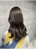 学生のお客様、ミディアムレイヤーカット、暗髪グレージュ！！