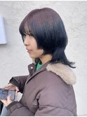 デザインカラー×ウルフカット