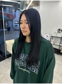 #haru 韓国風ネイビーブルーカラー