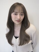 ノイ(noi) 顔周りレイヤーカットくびれヘアミルクティーベージュカラー