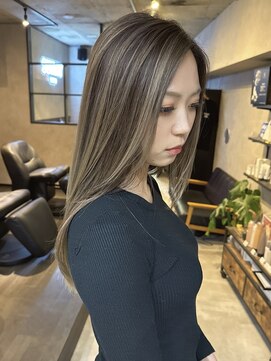 サニー 渋谷(SUNNY) バレイヤージュ、ハイライト、レイヤーカット、グレージュ