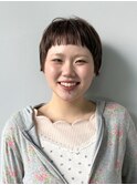 フィット感のあるマッシュショートスタイル