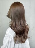 ロング美髪顔周りレイヤー韓国ヘア_ba394481