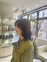 プランタン フォー ヘアー(printemps FOR HAIR) コーラルブラウン×レイヤーミディ