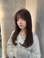 ロンド ルージュ 銀座店(Lond rouge)&nbsp;ワイドバングイメチェン美髪外ハネボブ+レイヤーカット韓国/銀座