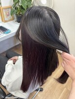 美容室サンク(CINQ) パープルピンクカラー