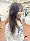 20代30代40代パーマミディアムロングレイヤーカットブリーチなし