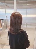 30代40代夏カラー◎小顔くびレイヤー外ハネグレージュ
