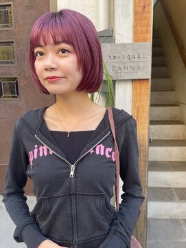 カンナ オーガニック ヘアデザイン(CANNA ORGANIC & HAIR DESIGN) ころっとボルドーボブ