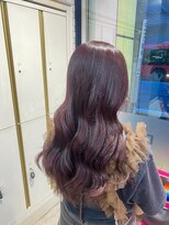 ハレル 戸塚(HAREru.)&nbsp;ブリーチなし深めレッドカラー