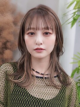 ギークス(GEEKS) 【GEEKS渋谷】顔周りレイヤー/インナーカラー/秋ヘア/グレージュ