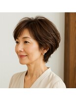 スープレックス ヘアーデザイン(SOUPREX HAIR DESIGN)&nbsp;エレガントミセスショートボブ　20代 30代 40代 50代 60代