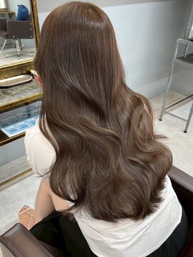 オズ 郡山駅前店(OZ) 透明感ラベンダーアッシュボブ 大人可愛いベージュレイヤーロブ