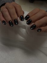 エヌユー(nu) 冬ネイル×ブラックマグネット