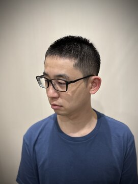 レオヘアワークス(LEO HAIR WORKS) 長め坊主スタイル　刈り上げ　メンズショート　新潟　床屋女池