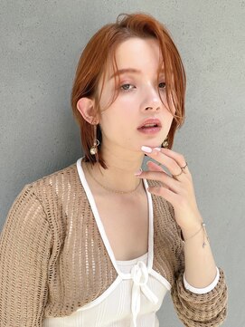 シェル 津山の手店(shel) 韓国風レイヤー顔周りレイヤーワンカールシースルーバング後れ毛