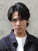 ログ(LOG)&nbsp;センターパート ニュアンスパーマ 大人 ビジネスマン 高松メンズ